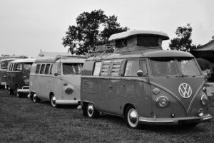 Three VW campers