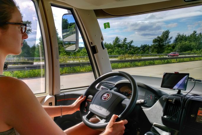 Driving a motorhome
