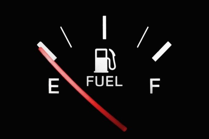 Empty RV Fuel Tank